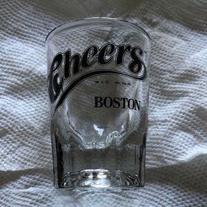Cheers Boston Clear Glass double shot glass